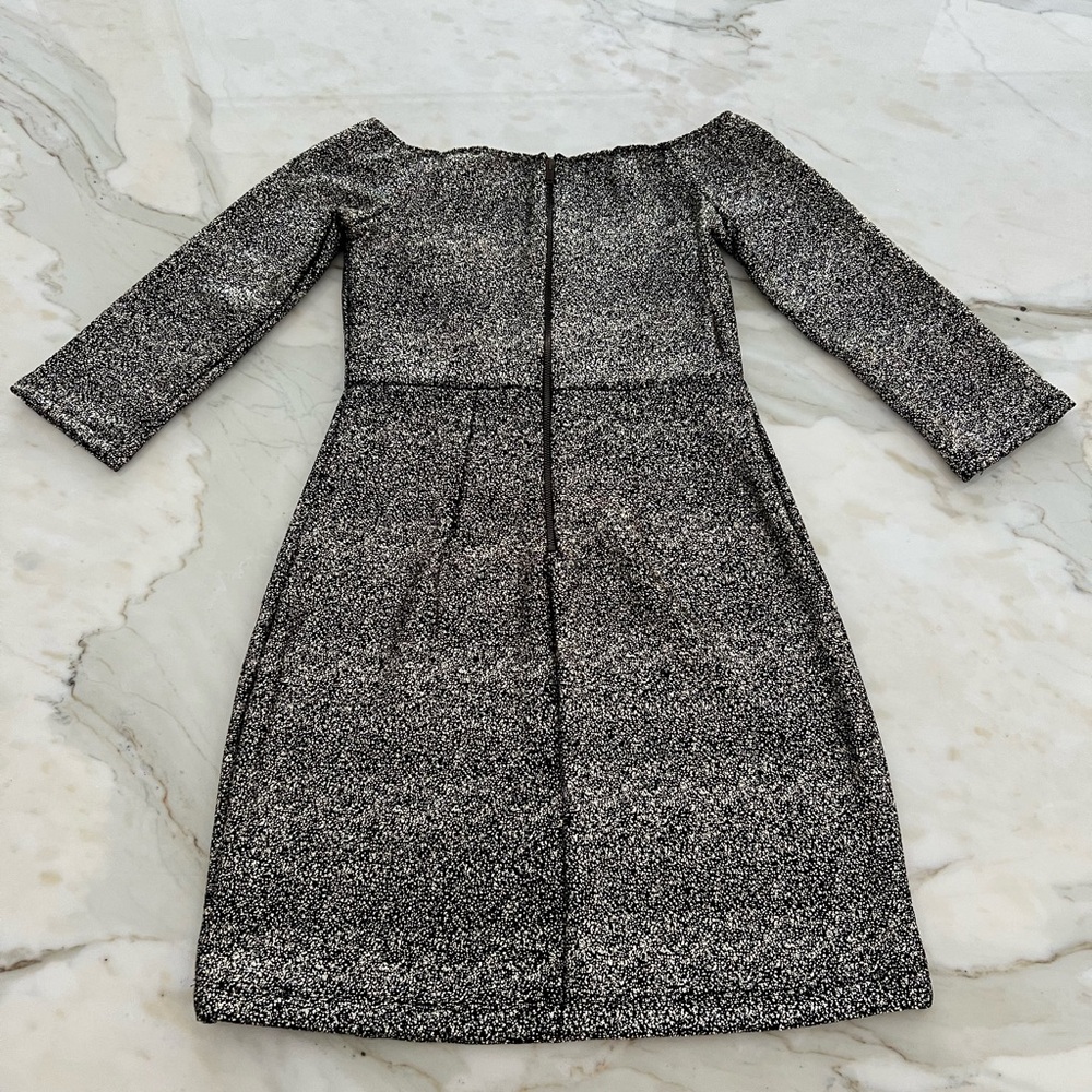 GB BLACK METALLIC STRETCH MINI SEXY DRESS SIZE XS NWTS! - Picture 10 of 17